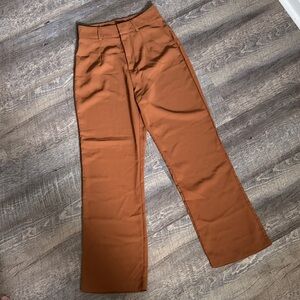 Stylish Brown Wide-Leg Pants
